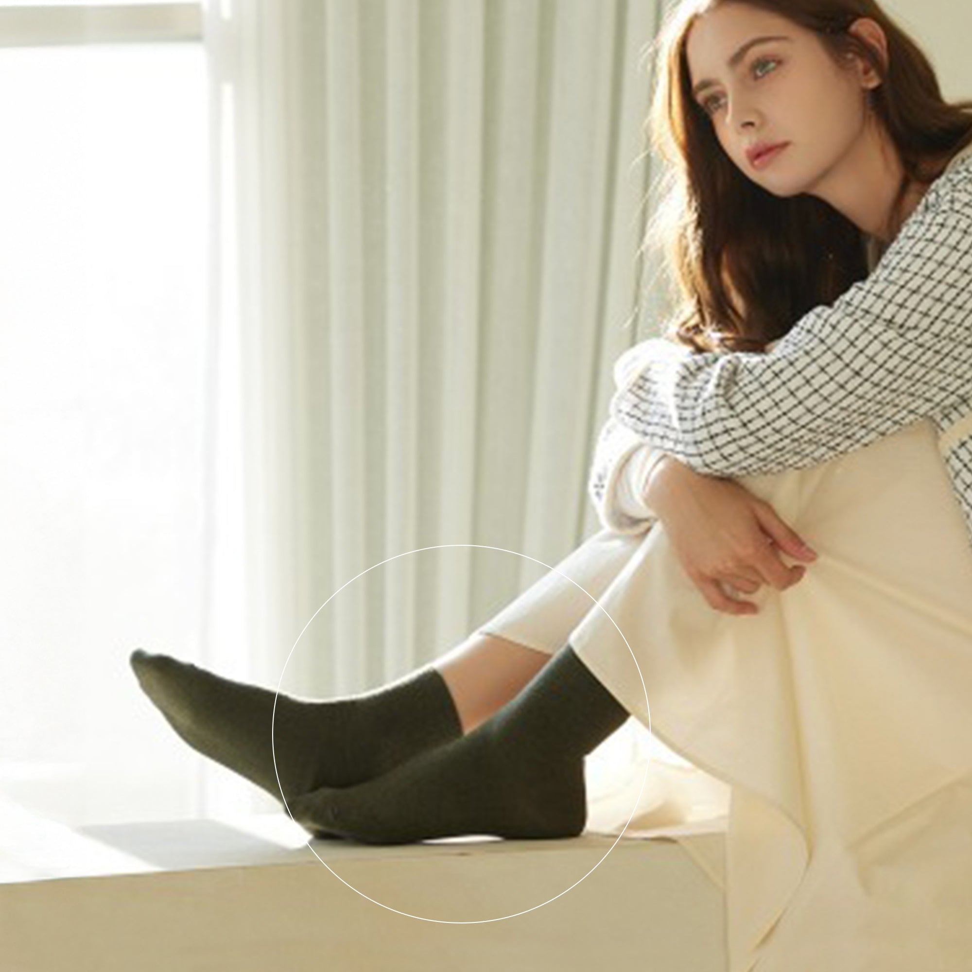 FEETO Women Crew Assorted Colors  Socks, 10 Pairs