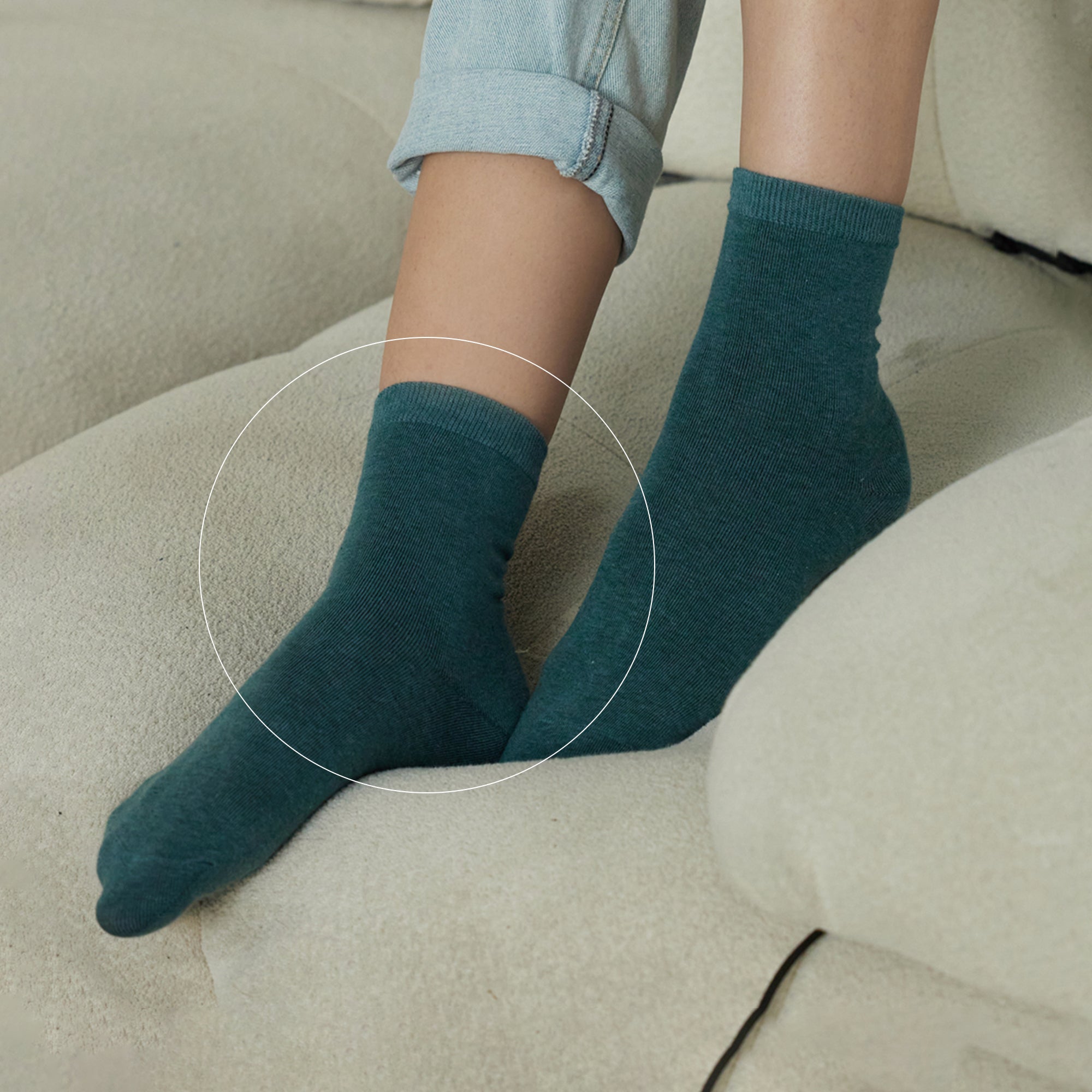 FEETO Women Crew Assorted Colors  Socks, 10 Pairs