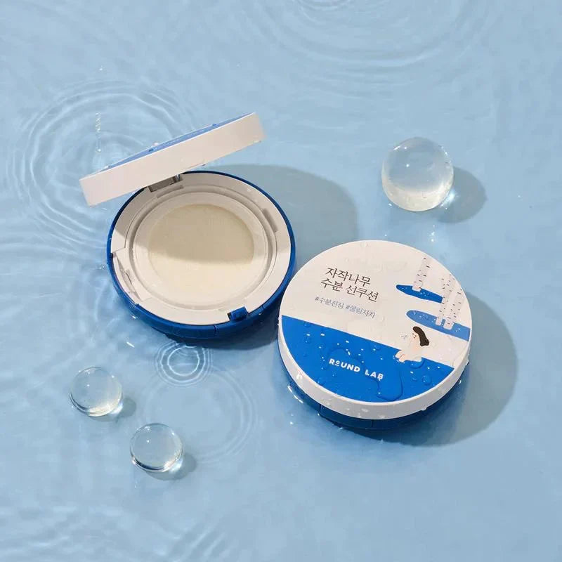 라운드랩 자작나무 수분 모이스춰라이징 선 쿠션 (SPF 50+ PA++++) 15g