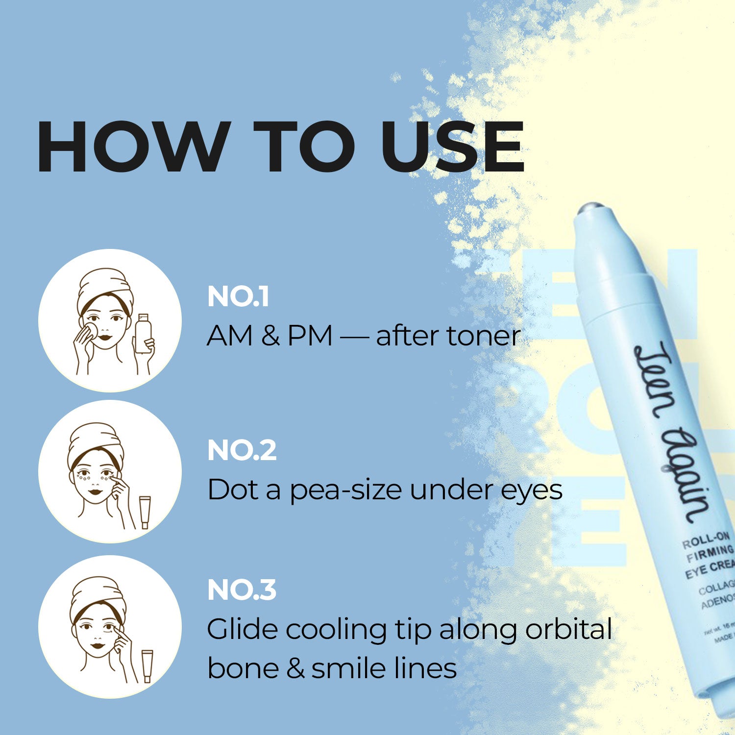 Look at Me Teen Again Dark Circle Eye Cream, Anti-Aging Line Smoothing Skin Care Treatment, Wrinkle Care, Cruelty Free, for Women and Men 0.84 fl. oz 25 ml