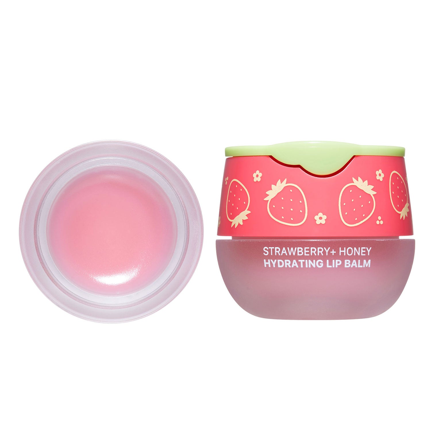 Look At Me Strawberry Honey Moisturizing Lip Balm, Natural Ingredients, Semi-Glossy, Natural Pink, Korean Skin Care, Long-Lasting Moisture, Gifts For Women (0.2 fl.oz.)