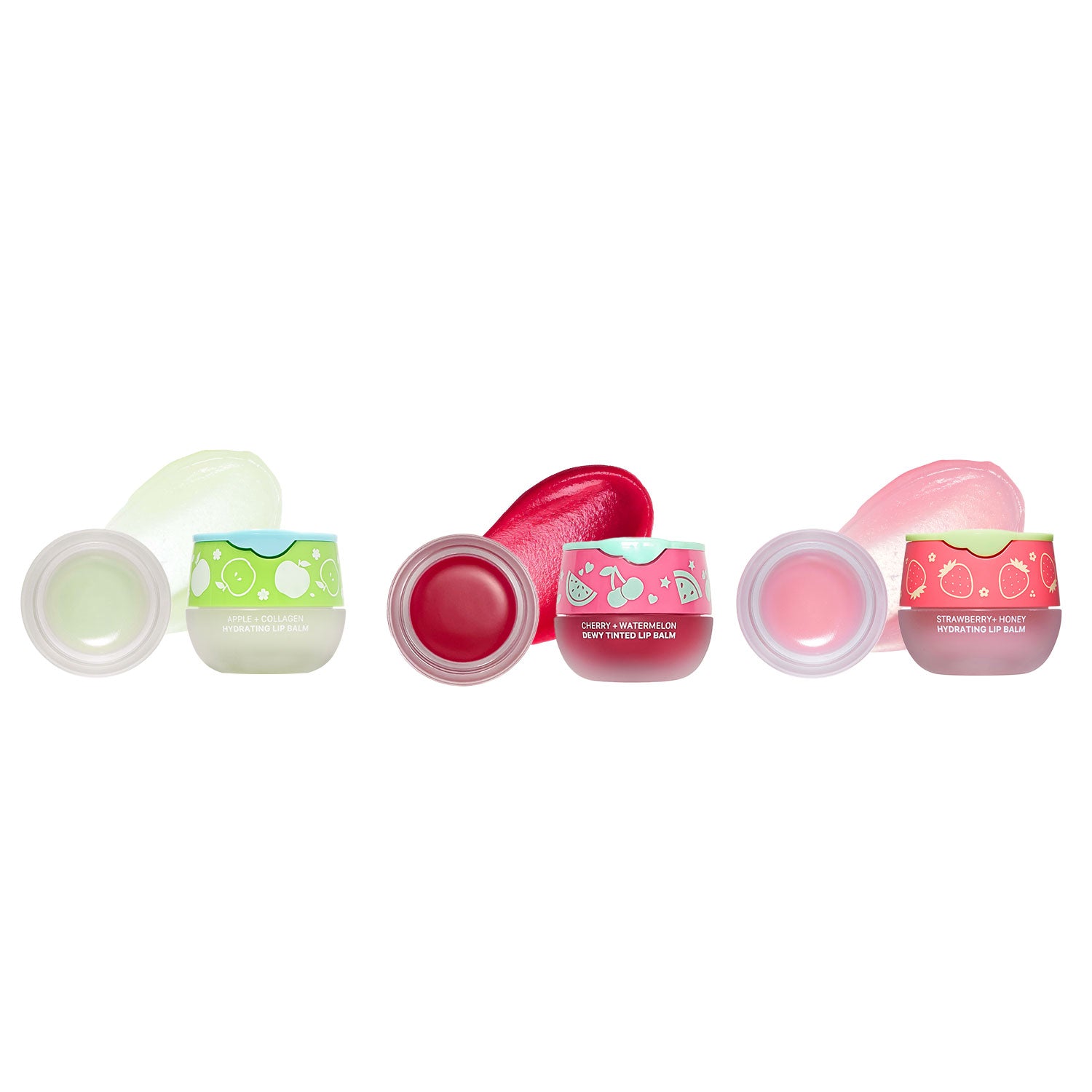 LOOK AT ME Apple+Collagen Hydrating Lip Balm, Long-Lasting Moisture, Natural Ingredients, Korean Skin Care, Nourishing & Plumping Lip Treatment for Dry Lips, Gift for Women (0.2 fl oz)