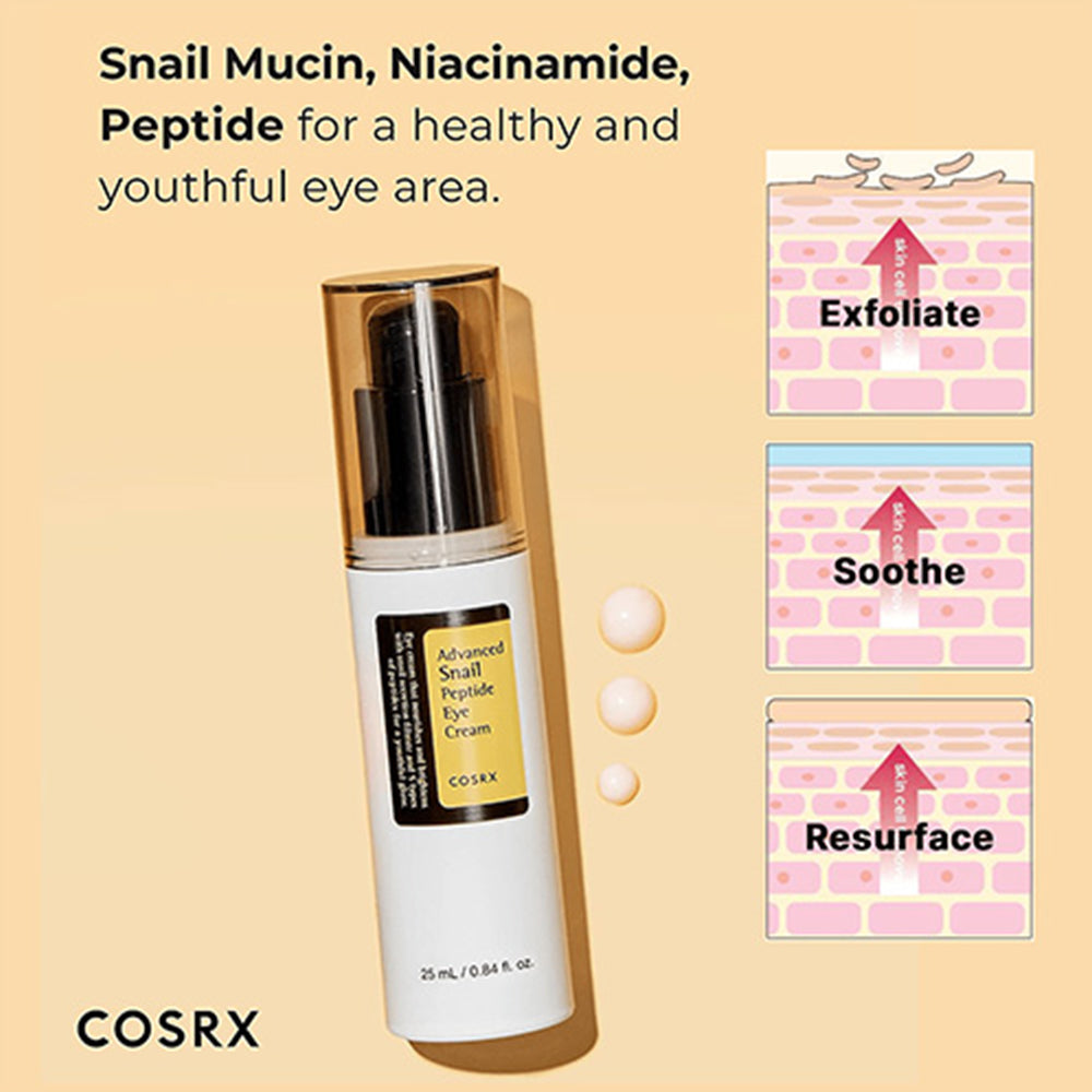 코스알엑스 어드밴스드 스네일 펩타이드 아이크림 25ml