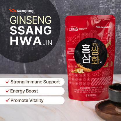 Kwangdong Ssang Hwa Jin - Red Ginseng 100ml * 10packs