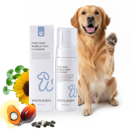 Wanspapa Dog Paw Cleaner | Gentle Pure Soap-Based Rinse-Off Paw Washer for Sensitive Paws | Natural Plant-Based & Residue-Free Formula | Safe for All Dogs, Puppies | Made in Korea | 5.072 oz / 150ml