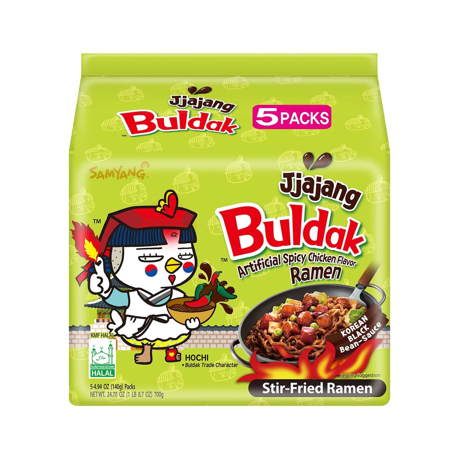 Samyang Buldak Ramen, Carbonara Hot Chicken Flavor(5 Packs)