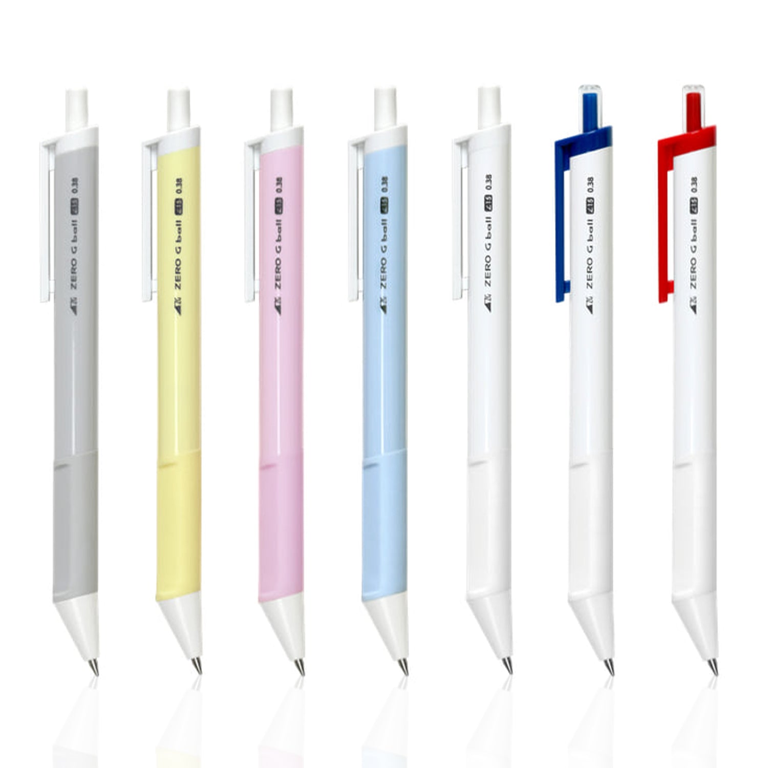 ZERO G Ball Ergonomic Multi-Color Pen Set 7 Packs (0.38, 0.5, 0.7, 1.0 mm)