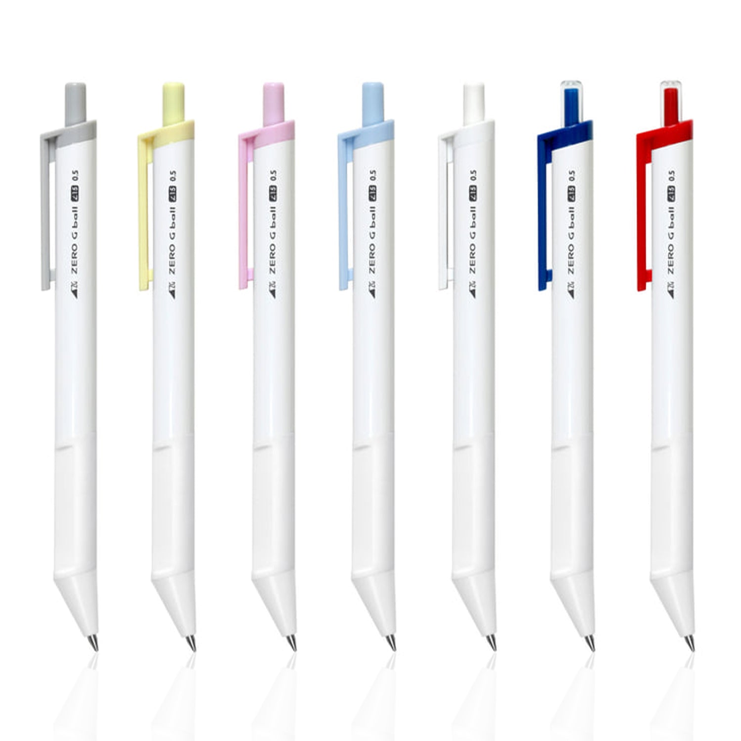 ZERO G Ball Ergonomic Multi-Color Pen Set 7 Packs (0.38, 0.5, 0.7, 1.0 mm)