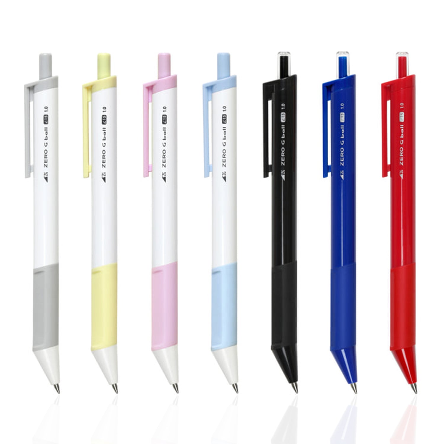 ZERO G Ball Ergonomic Multi-Color Pen Set 7 Packs (0.38, 0.5, 0.7, 1.0 mm)