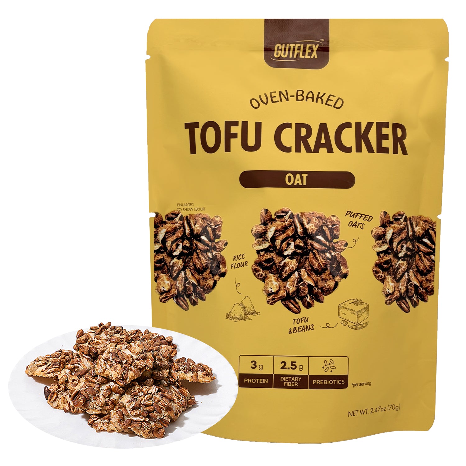 GUTFLEX Tofu Cracker Collection 2.49oz