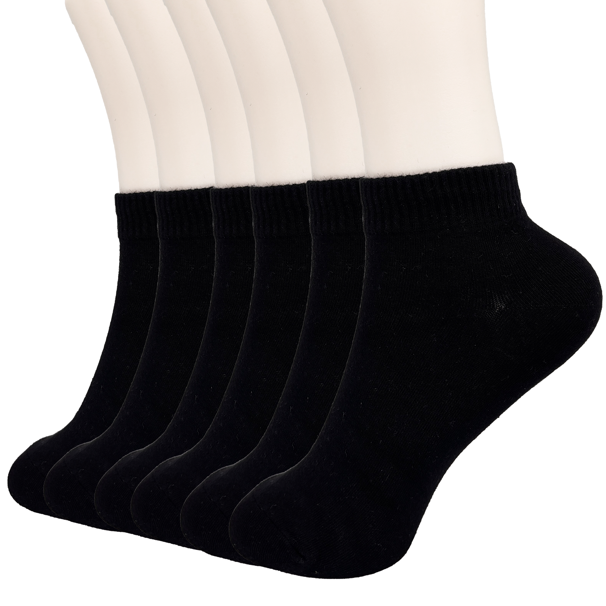 FEETO Cotton Ankle Socks, 6 Pairs