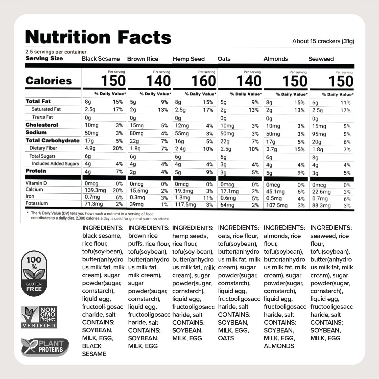 GUTFLEX Tofu Cracker Collection 2.49oz