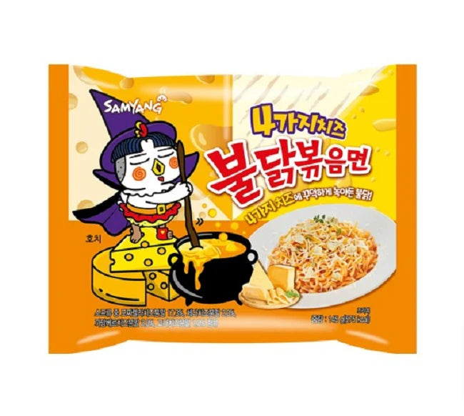 Samyang Buldak Ramen, Quattro Cheese Hot Chicken Flavor(5 Packs)