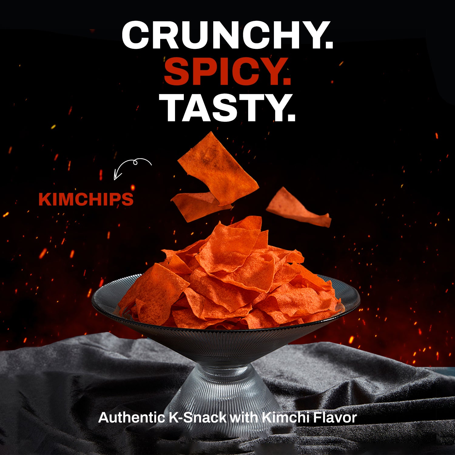 KIMCHIPS Kimchi Pancakes Crisps Original flavor 40g