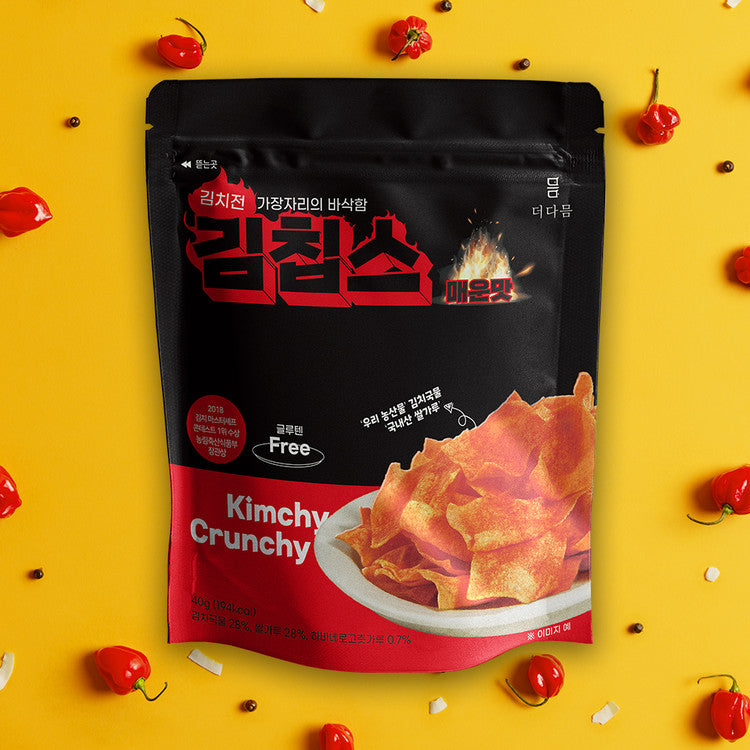 KIMCHIPS Kimchi Pancakes Crisps Spicy flavor 40g