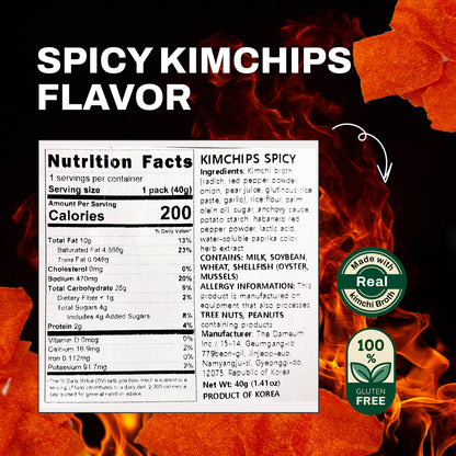 KIMCHIPS Kimchi Pancakes Crisps Original flavor 40g