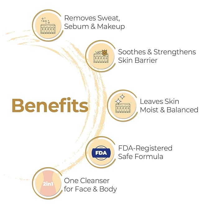 Pioom Rice Bran Cleansing Foam | Hydrating Face Wash for Sensitive Skin | Gentle K-Beauty Cleanser with Soft Creamy Texture & Lovely Scent | Family Size 16.9 fl oz