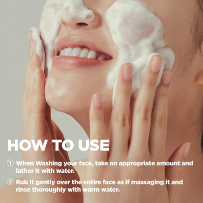 HYGGEE Soft Reset Green Cleansing Foam - Gentle Face Wash with Tea Tree Extract, Ultra Micro Bubbles Mild Facial Cleanser for Sensitive Skin