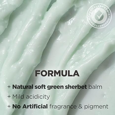 HYGGEE Soft Reset Green Cleansing Balm - Vegan Gentle Makeup Remover Sherbet Milky Oil Based Cleanser, Tea Tree Extract & Jojoba Oil, Hypoallergenic for Sensitive Skin, 3.38oz.