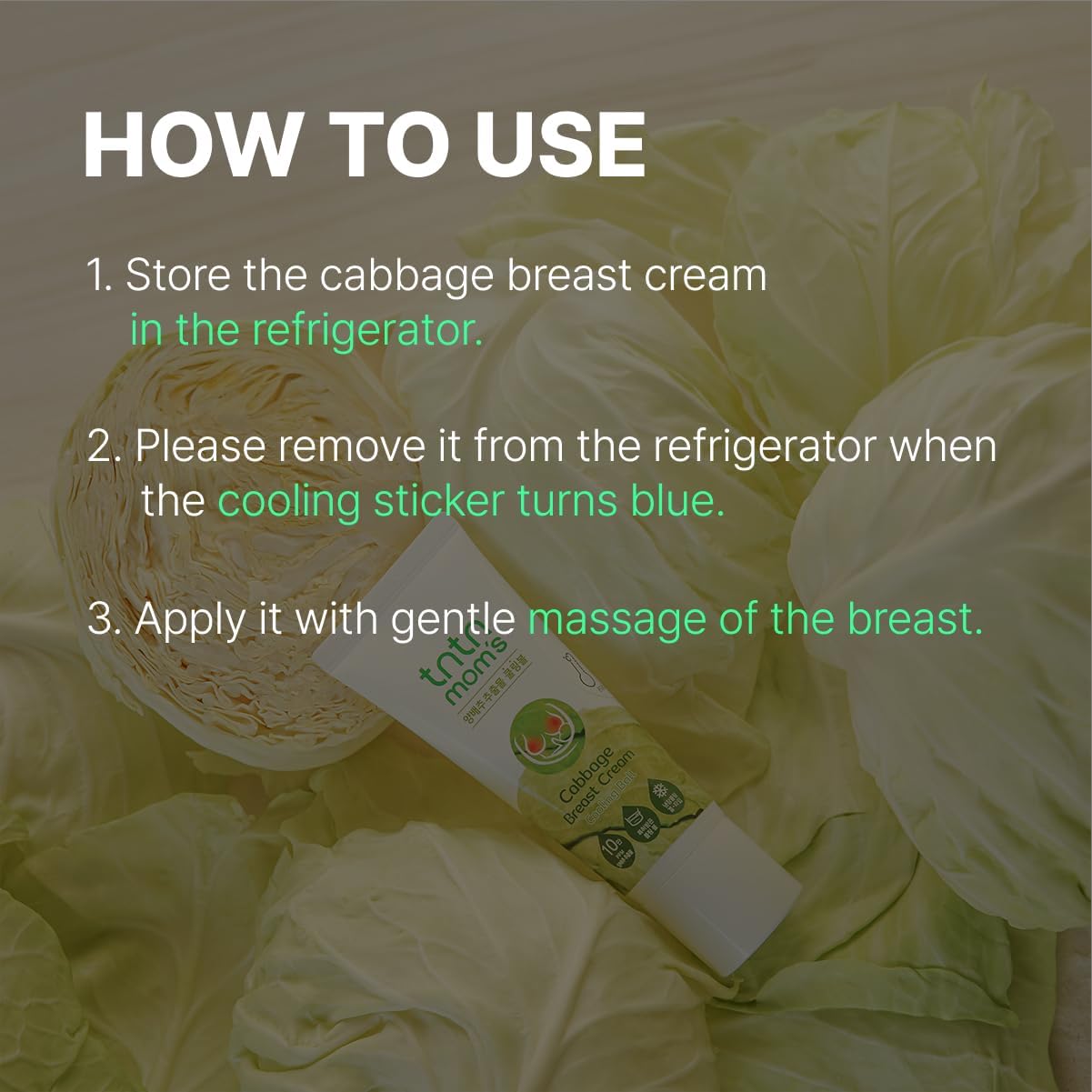 TNTN MOM'S Cabbage Breast Cream Cooling Ball 100ml