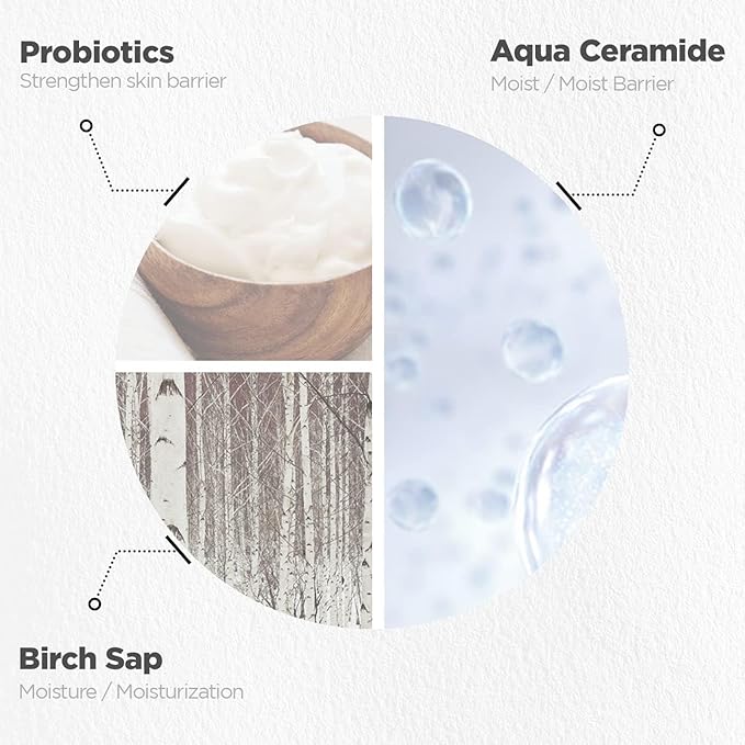 HYGGEE All in One Cream - High Moisture Barrier Face Moisturizer for Dry Skin - Probiotics & Ceramide - Non Sticky Moisturizing Cream - Skin Irritation Free, 2.7oz.