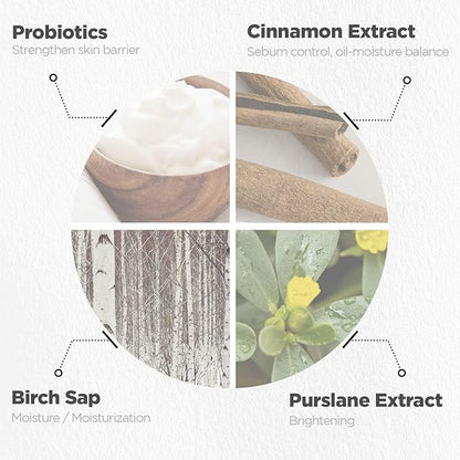 HYGGEE All in One Mist - Hydrating & Soothing Face Essence Spray for All Skin Types - Probiotics & Birch Sap Extract - Oil Control Gas Free Mist - Skin Irritation Free, 3.38 fl.oz.