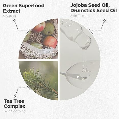 HYGGEE Soft Reset Green Cleansing Balm - Vegan Gentle Makeup Remover Sherbet Milky Oil Based Cleanser, Tea Tree Extract & Jojoba Oil, Hypoallergenic for Sensitive Skin, 3.38oz.