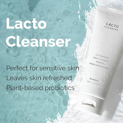 BENETUS Lacto Cleanser, Facial Cleanser, Face Wash, Moisture Balance, for Sensitive Skin Korean Skincare, 150ml