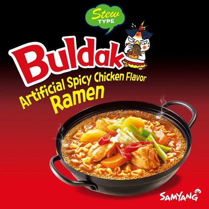 Samyang Buldak Ramen, Stew Type Hot Chicken Flavor(5 Packs)