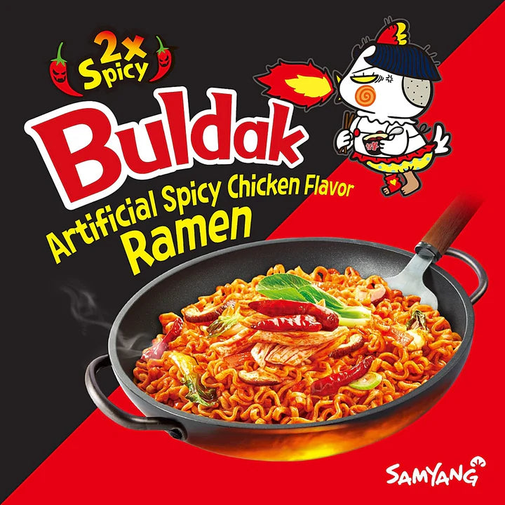 Samyang Buldak Ramen, Extra Spicy Hot Chicken Flavor(5 Packs)