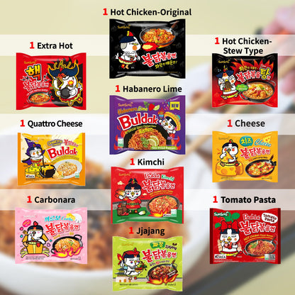 Samyang Buldak SPICY BOX (10 Flavors)