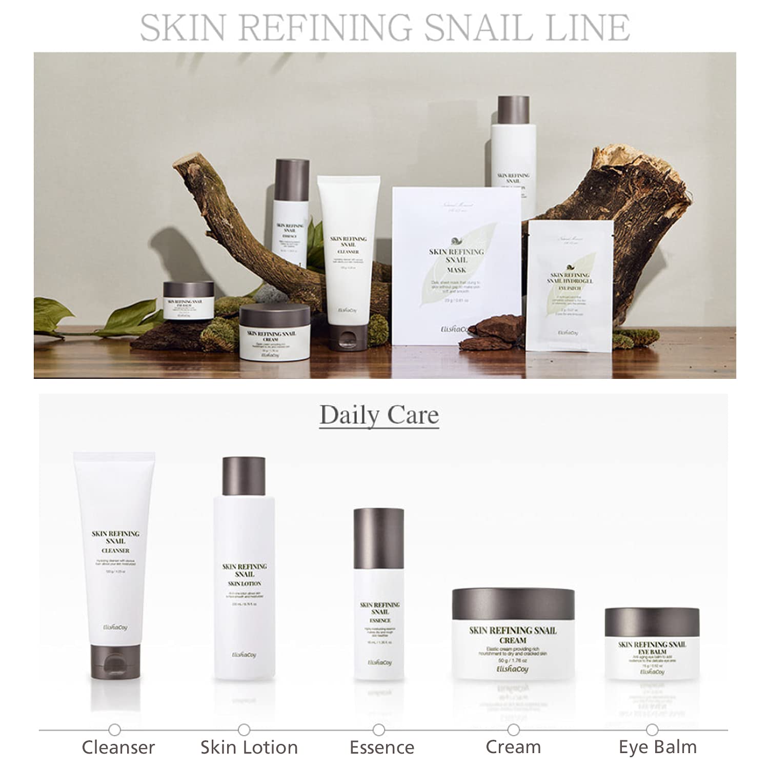 Elishacoy Snail Skincare Bundle