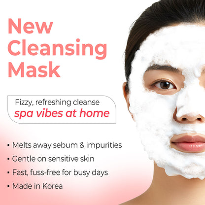Pioom Bichon Bubble Cleansing Mask, foaming facial mask, Pore Deep Cleansing, Gentle Face cleansing mask, Pack of 10