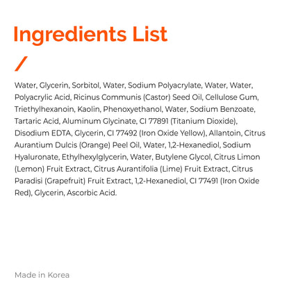 Look At Me Hydrogel Eye Patch, Vitamin C & Citrus Fruits, Eye Masks for Dark Circles & Puffiness, Eye Firming Skin Treatment for Men & Women, 5 Pairs (2 g / 0.07 oz) – Made in Korea