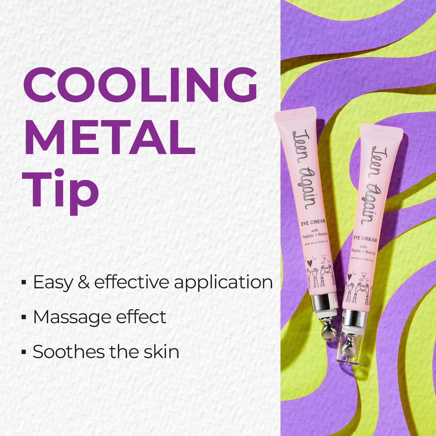 Look at Me Teen Again Dark Circle Eye Cream, Anti-Aging Line Smoothing Skin Care Treatment, Wrinkle Care, Cruelty Free, for Women and Men 0.84 fl. oz 25 ml