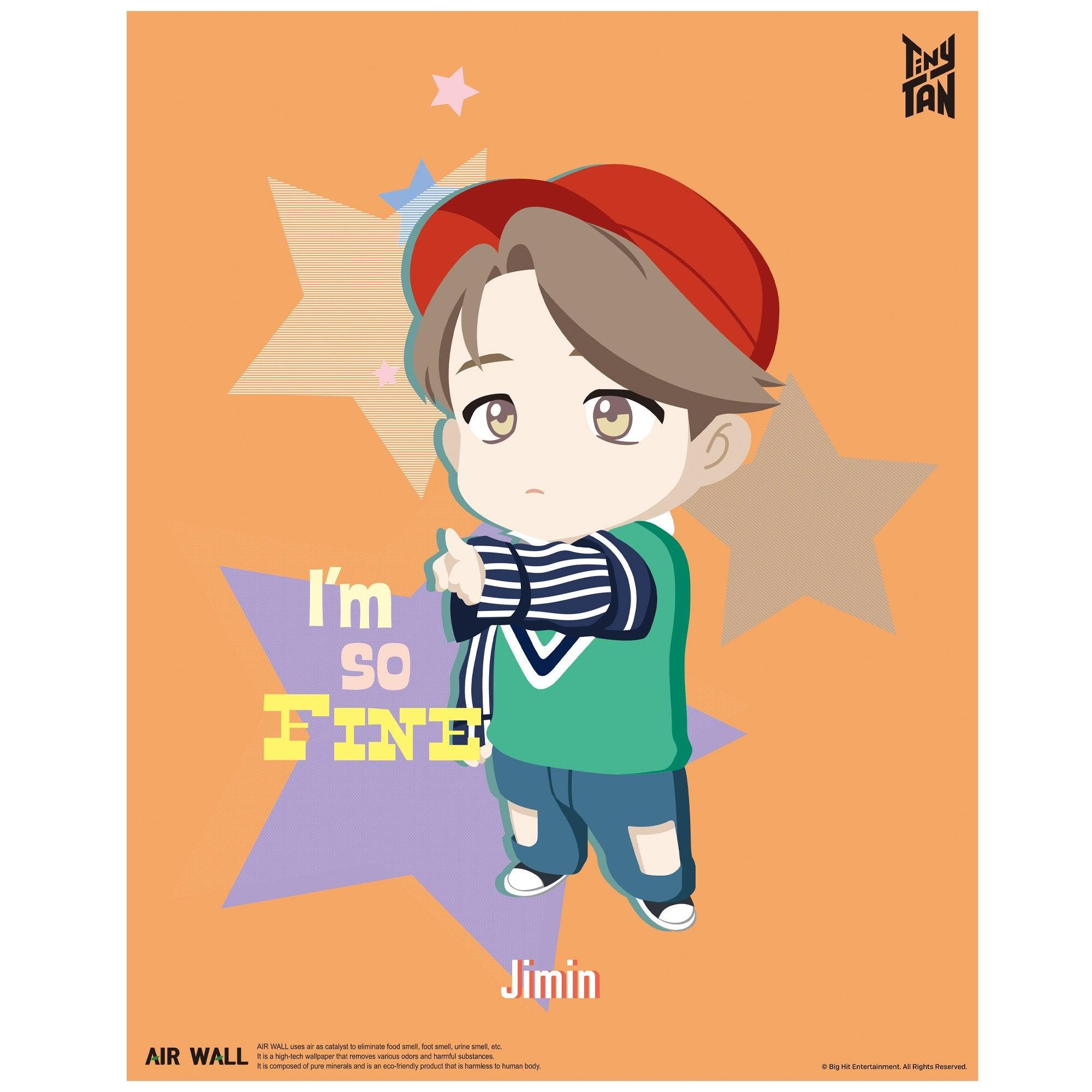 Jimin - IDOL Air Wall Poster -TinyTAN- DynaMart