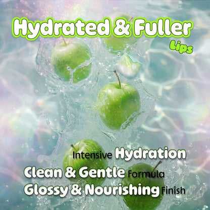 LOOK AT ME Apple+Collagen Hydrating Lip Balm, Long-Lasting Moisture, Natural Ingredients, Korean Skin Care, Nourishing & Plumping Lip Treatment for Dry Lips, Gift for Women (0.2 fl oz)