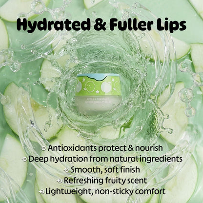 LOOK AT ME Apple+Collagen Hydrating Lip Balm, Long-Lasting Moisture, Natural Ingredients, Korean Skin Care, Nourishing & Plumping Lip Treatment for Dry Lips, Gift for Women (0.2 fl oz)