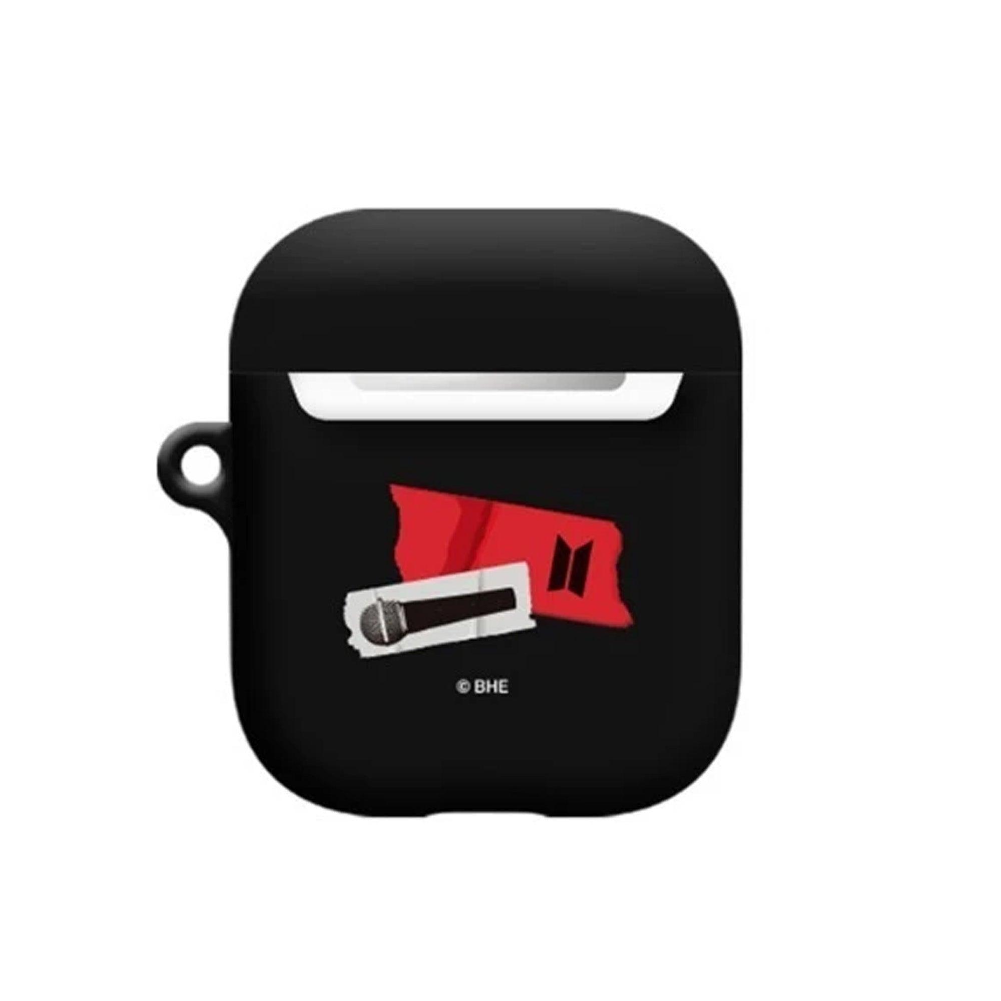 MIC Drop Black Silhouette Airpods Case -TinyTAN- DynaMart