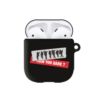 MIC Drop Black Silhouette Airpods Case -TinyTAN- DynaMart