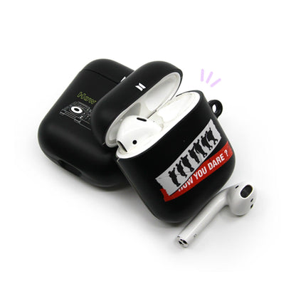 MIC Drop Black Silhouette Airpods Case -TinyTAN- DynaMart