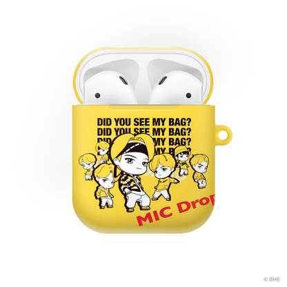 MIC Drop Pose Yellow AirPods Case -TinyTAN- DynaMart