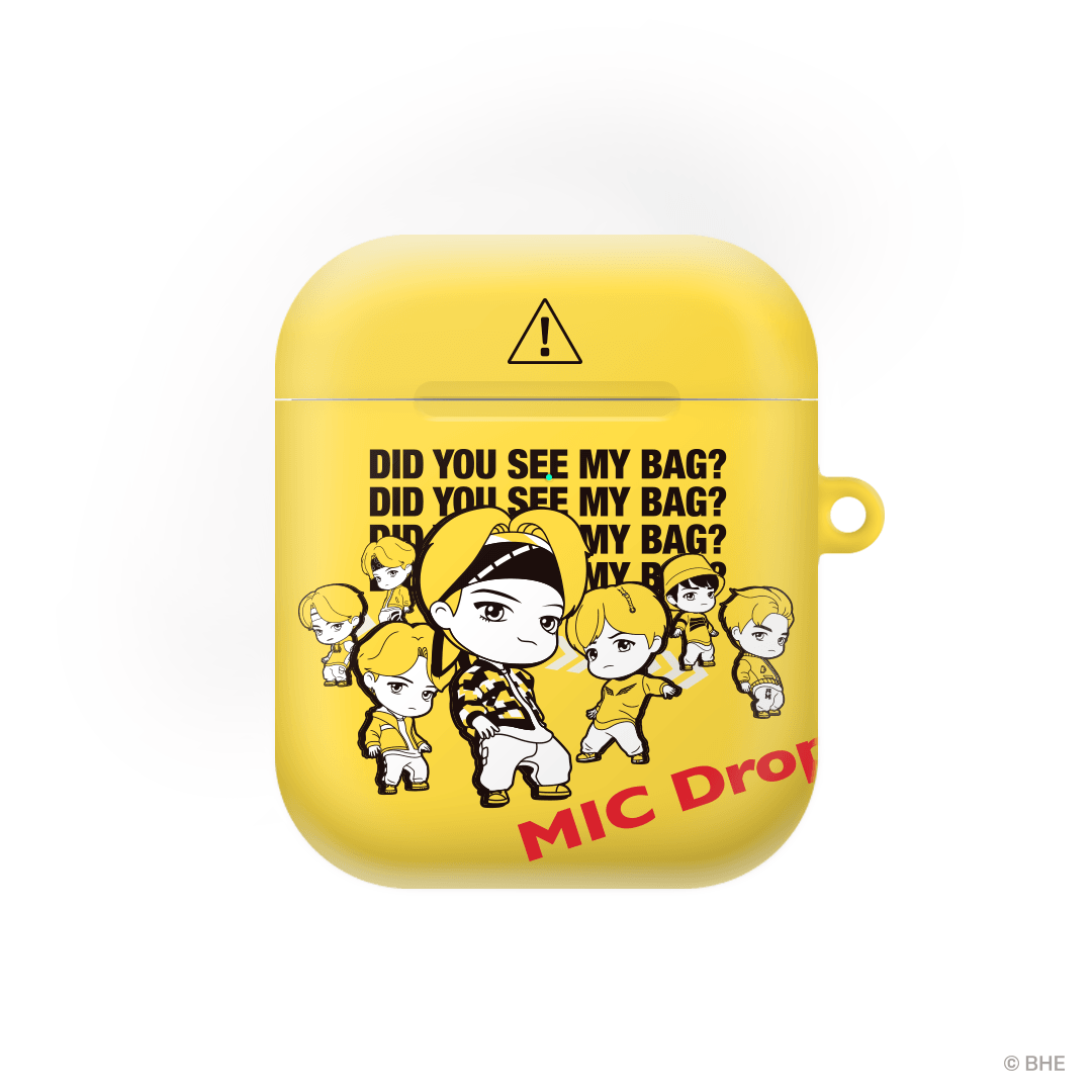 MIC Drop Pose Yellow AirPods Case -TinyTAN- DynaMart