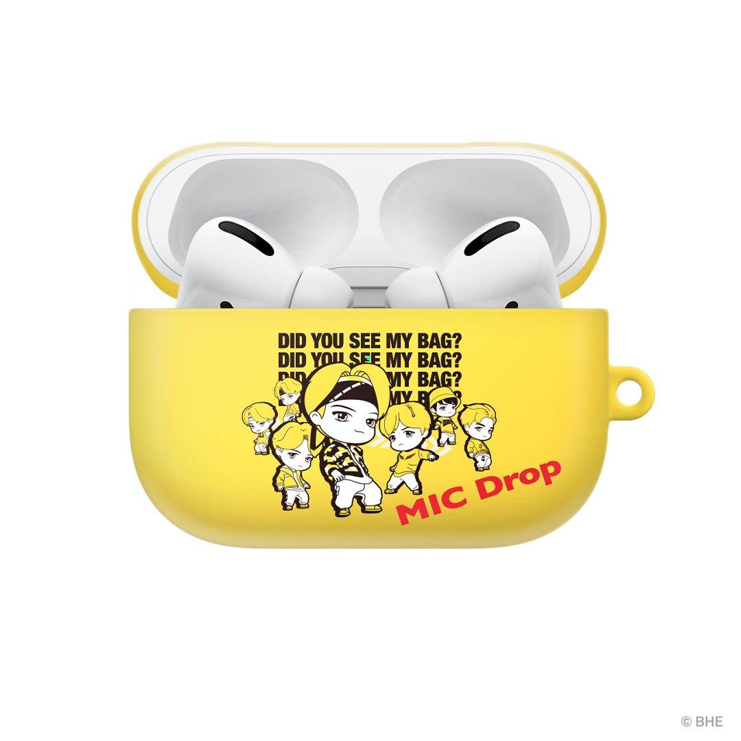 MIC Drop Pose Yellow AirPods Pro Case -TinyTAN- DynaMart