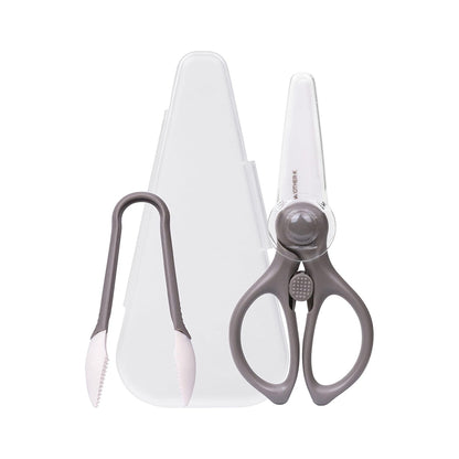 MOTHER-K Portable Ceramic Scissors with Tong Set