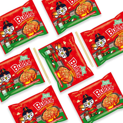 Samyang Buldak Ramen, Kimchi Hot Chicken Flavor(5 Packs)