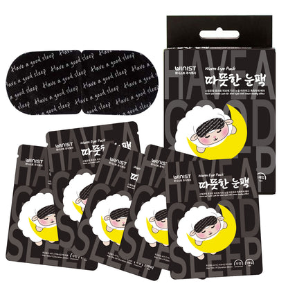 KGALLERY Warm Eye Pack, Unscented Self-Heating Steam Eye Mask – Disposable Heated Mask for Dry & Tired Eyes, 30 Minutes of Gentle Steam Therapy for Sleep, Relaxation & Travel