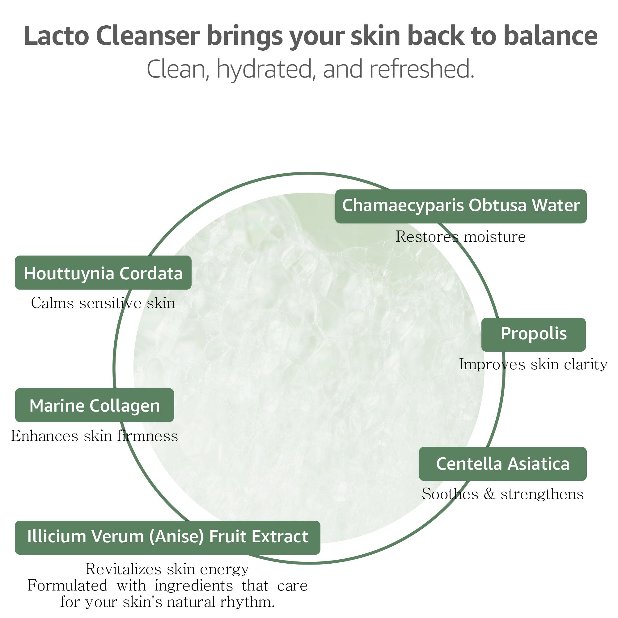 BENETUS Lacto Cleanser, Facial Cleanser, Face Wash, Moisture Balance, for Sensitive Skin Korean Skincare, 150ml