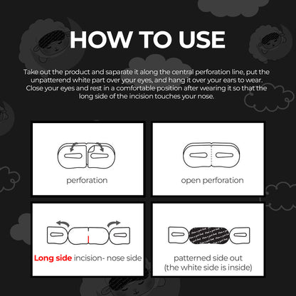 KGALLERY Warm Eye Pack, Unscented Self-Heating Steam Eye Mask – Disposable Heated Mask for Dry & Tired Eyes, 30 Minutes of Gentle Steam Therapy for Sleep, Relaxation & Travel