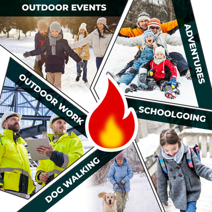 Poporang Mini Hands Hot Warmers Disposable Bulk Up to 8 Hours of Heat for Cold Weather, Ski, Camping & Outdoor Activities Instant Heat Packs